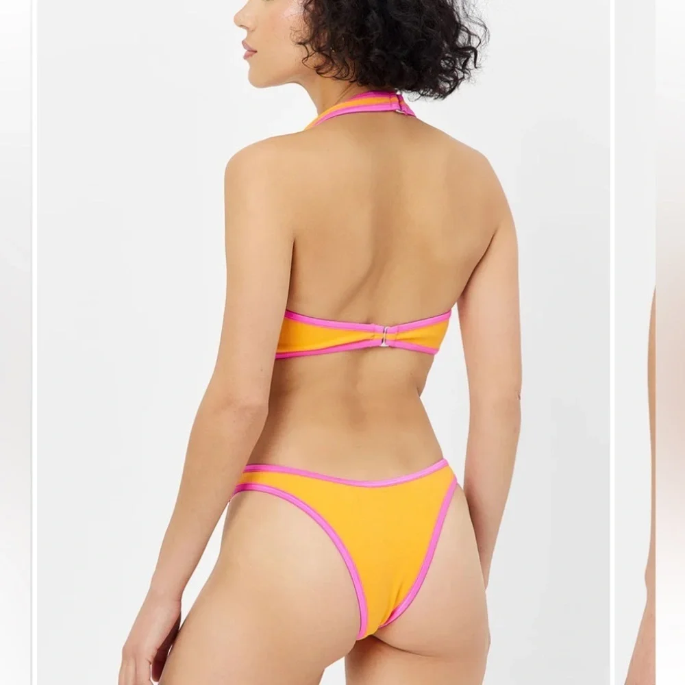 New! Frankie’s bikinis Hayes Terry Monokini One Piece Swimsuit 24115